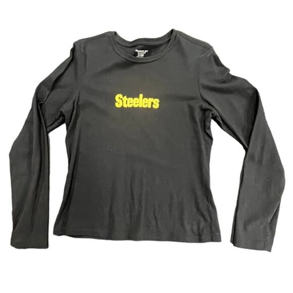 Reebok Lady's Long Sleeve Shirt Sz Medium Rhine Stone Logo - Picture 1 of 6